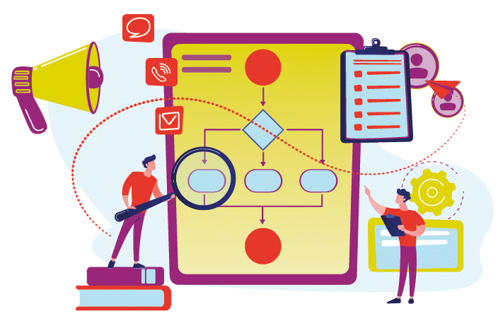  concept. Bright vibrant violet vector isolated illustration